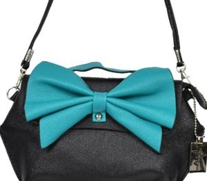Turquoise Bow Shoulder Purse